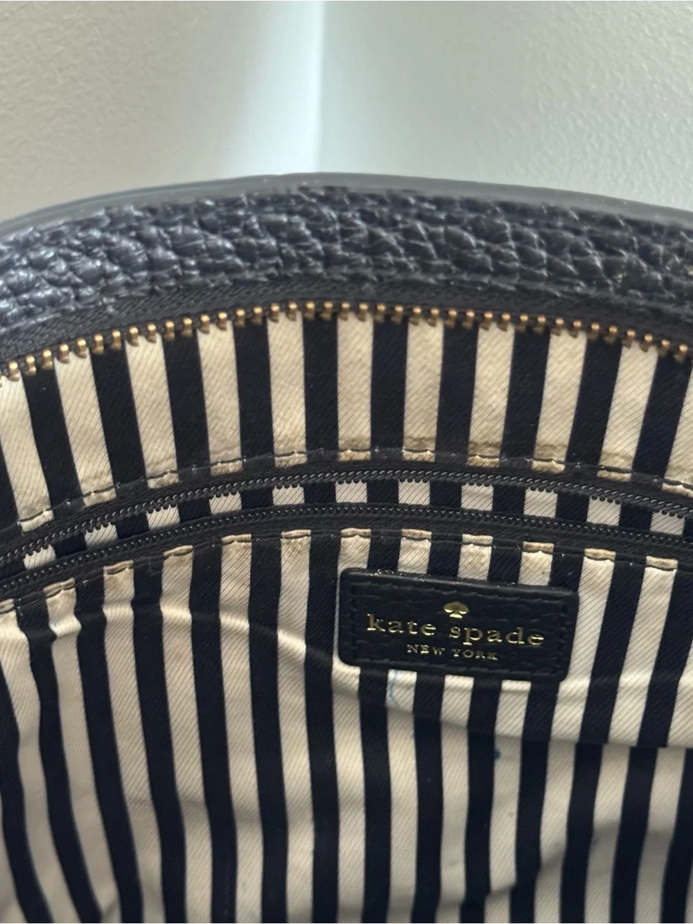 Kate Spade Black Leather Crossbody Bag Strap Southport Avenue Cora Minimalist